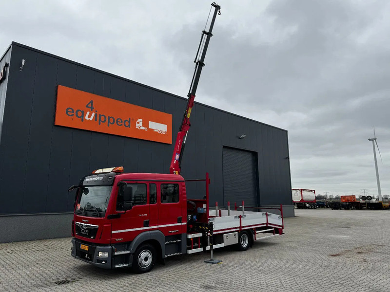 MAN TGL 8.180 crew cab (DOKA), HMF535 K3 crane, 283 running hours only, 211.164 KM, ramps, EURO-6, TOP,-condition - Автоманипулятор: фото 1 MAN TGL 8.180 crew cab (DOKA), HMF535 K3 crane, 283 running hours only, 211.164 KM, ramps, EURO-6, TOP,-condition - Автоманипулятор: фото 1