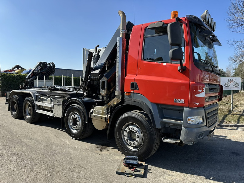 DAF CF 85.410 8x4 HOOKLIFT + CRANE HIAB 244 EP-3 HIDUO - Radio - Rotator - RETARDER - EURO 4 - BIG AXLES HUB REDUCTION - Крюковой мультилифт, Автоманипулятор: фото 2 DAF CF 85.410 8x4 HOOKLIFT + CRANE HIAB 244 EP-3 HIDUO - Radio - Rotator - RETARDER - EURO 4 - BIG AXLES HUB REDUCTION - Крюковой мультилифт, Автоманипулятор: фото 2