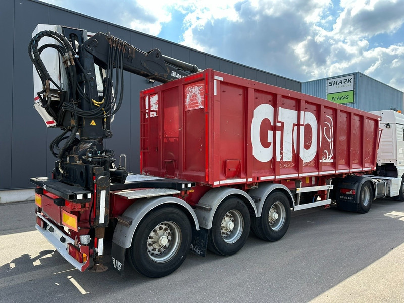 LAG 3-AXLES ALU BOX + CRANE JONSORED 1090 DT-CORTO + CABIN - 2x EXTENDABLE - 5/6 F - BELGIAN PAPERS - Полуприцеп бортовой/ Платформа: фото 5 LAG 3-AXLES ALU BOX + CRANE JONSORED 1090 DT-CORTO + CABIN - 2x EXTENDABLE - 5/6 F - BELGIAN PAPERS - Полуприцеп бортовой/ Платформа: фото 5