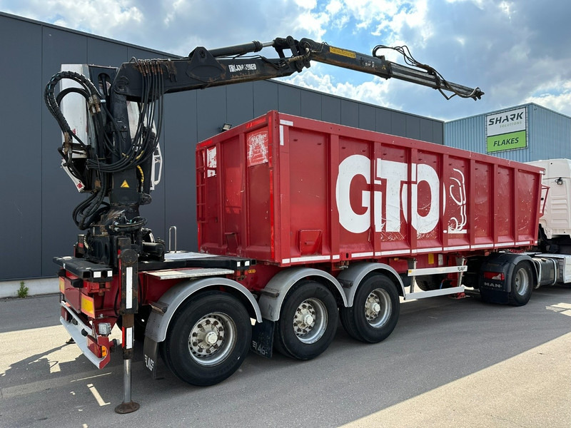 LAG 3-AXLES ALU BOX + CRANE JONSORED 1090 DT-CORTO + CABIN - 2x EXTENDABLE - 5/6 F - BELGIAN PAPERS - Полуприцеп бортовой/ Платформа: фото 2 LAG 3-AXLES ALU BOX + CRANE JONSORED 1090 DT-CORTO + CABIN - 2x EXTENDABLE - 5/6 F - BELGIAN PAPERS - Полуприцеп бортовой/ Платформа: фото 2