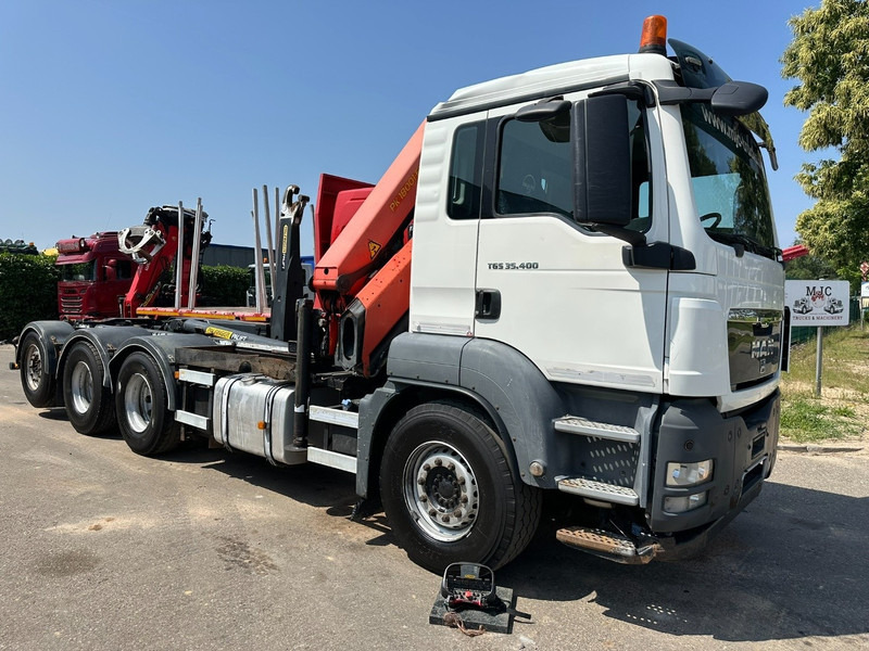 MAN TGS 35.400 8x4 TRIDEM HOOKLIFT T22 + CRANE PALFINGER PK 18001 EH + RADIO - EURO 5 - LIFT/STEERING AXLE - BE TRUCK - Крюковой мультилифт, Автоманипулятор: фото 3 MAN TGS 35.400 8x4 TRIDEM HOOKLIFT T22 + CRANE PALFINGER PK 18001 EH + RADIO - EURO 5 - LIFT/STEERING AXLE - BE TRUCK - Крюковой мультилифт, Автоманипулятор: фото 3