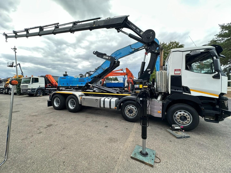Renault C460 8x4 HOOKLIFT + (19m!) CRANE HIAB 288 E-6 HIDUO - RADIO - 5/6 F - STEEL SPRING / HUB REDUCTION - BE TRUCK - Крюковой мультилифт, Автоманипулятор: фото 4 Renault C460 8x4 HOOKLIFT + (19m!) CRANE HIAB 288 E-6 HIDUO - RADIO - 5/6 F - STEEL SPRING / HUB REDUCTION - BE TRUCK - Крюковой мультилифт, Автоманипулятор: фото 4