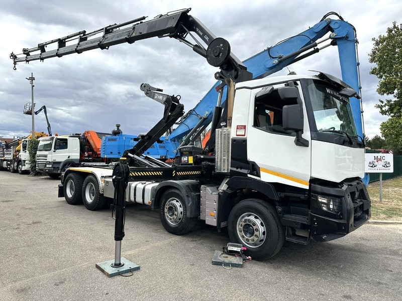 Renault C460 8x4 HOOKLIFT + (19m!) CRANE HIAB 288 E-6 HIDUO - RADIO - 5/6 F - STEEL SPRING / HUB REDUCTION - BE TRUCK - Крюковой мультилифт, Автоманипулятор: фото 1 Renault C460 8x4 HOOKLIFT + (19m!) CRANE HIAB 288 E-6 HIDUO - RADIO - 5/6 F - STEEL SPRING / HUB REDUCTION - BE TRUCK - Крюковой мультилифт, Автоманипулятор: фото 1