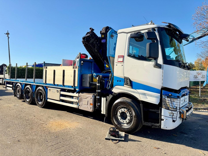 Renault C480 8x4 Pritsche + Kran (20m!) PALFINGER PK33002-EH E (6x) - PLATFORM 8m25 - LIFT/STEERING - GOOD TIRES - BE TRUCK - Грузовик бортовой/ Платформа, Автоманипулятор: фото 1 Renault C480 8x4 Pritsche + Kran (20m!) PALFINGER PK33002-EH E (6x) - PLATFORM 8m25 - LIFT/STEERING - GOOD TIRES - BE TRUCK - Грузовик бортовой/ Платформа, Автоманипулятор: фото 1