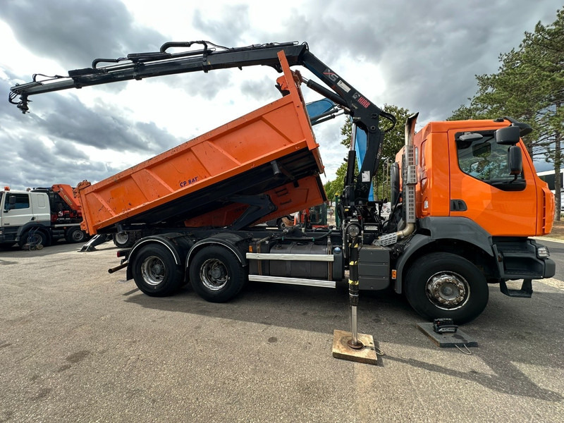 Renault KERAX 380 DXI 6x4 TIPPER + CRANE HIAB 144 B-3 - RADIO - *246.000km* - RETARDER - BORDMATIC - EURO 5 - Самосвал, Автоманипулятор: фото 3 Renault KERAX 380 DXI 6x4 TIPPER + CRANE HIAB 144 B-3 - RADIO - *246.000km* - RETARDER - BORDMATIC - EURO 5 - Самосвал, Автоманипулятор: фото 3