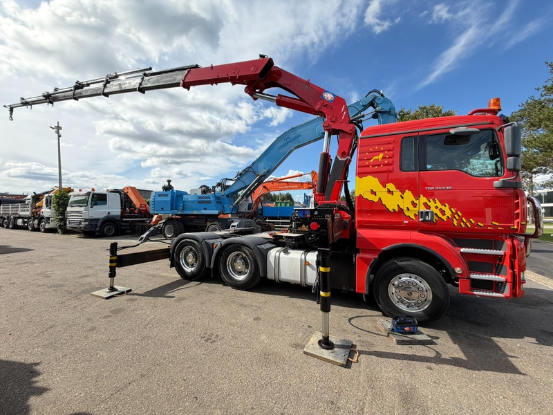Тягач MAN TGA 33.530 6x4 - 90T ZSM + KRAN HMF 3720 K6 (17.3m) - RETARDER - MANUAL ZF - EURO 3 - 590.000km - ALCOA -  BIG AXLES HUB REDUCTION - BE TRUCK - TOP CONDITION: фото 19