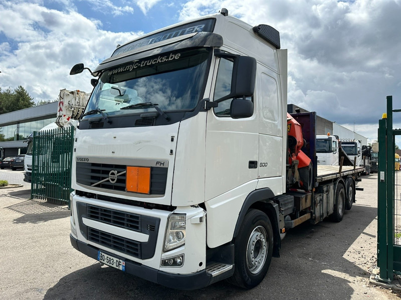 Volvo FH 500 6X2 + CRANE PALFINGER PK50002 E 6x - RETARDER - PLATFORM 6m20 - TWISTLOCKS 20' - 561.000km - EURO 5 - Автоманипулятор: фото 4 Volvo FH 500 6X2 + CRANE PALFINGER PK50002 E 6x - RETARDER - PLATFORM 6m20 - TWISTLOCKS 20' - 561.000km - EURO 5 - Автоманипулятор: фото 4