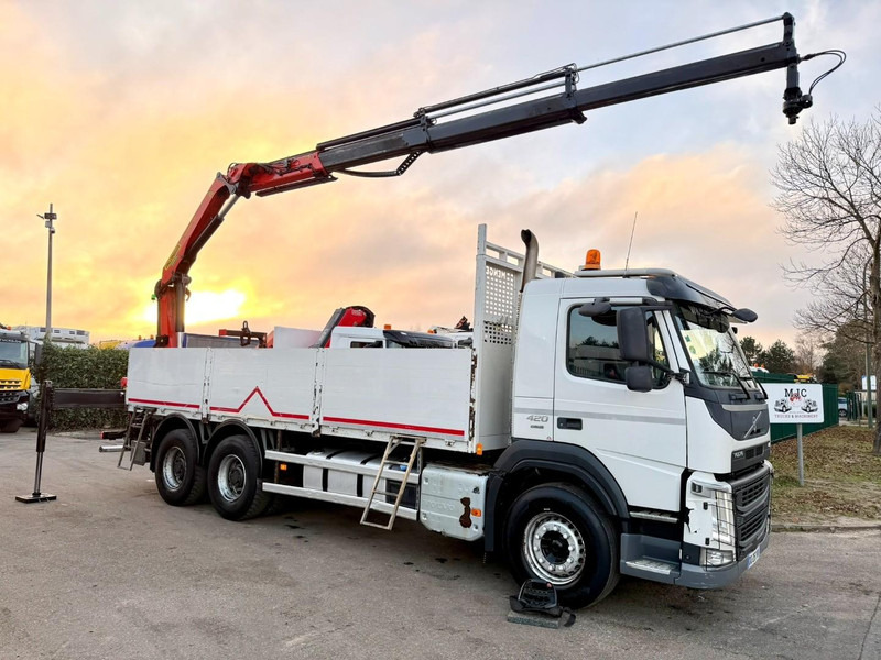 Volvo FM 420 6x4 + CRANE PALFINGER PK18502 SH B (3x) - ROTATOR - 5/6 F - TÜV 05/2026 - CG FR - PLATFORM 6m50 - I-Shift - 325.000km - STEEL SPRING / HUB REDUCTION - Автоманипулятор: фото 1 Volvo FM 420 6x4 + CRANE PALFINGER PK18502 SH B (3x) - ROTATOR - 5/6 F - TÜV 05/2026 - CG FR - PLATFORM 6m50 - I-Shift - 325.000km - STEEL SPRING / HUB REDUCTION - Автоманипулятор: фото 1