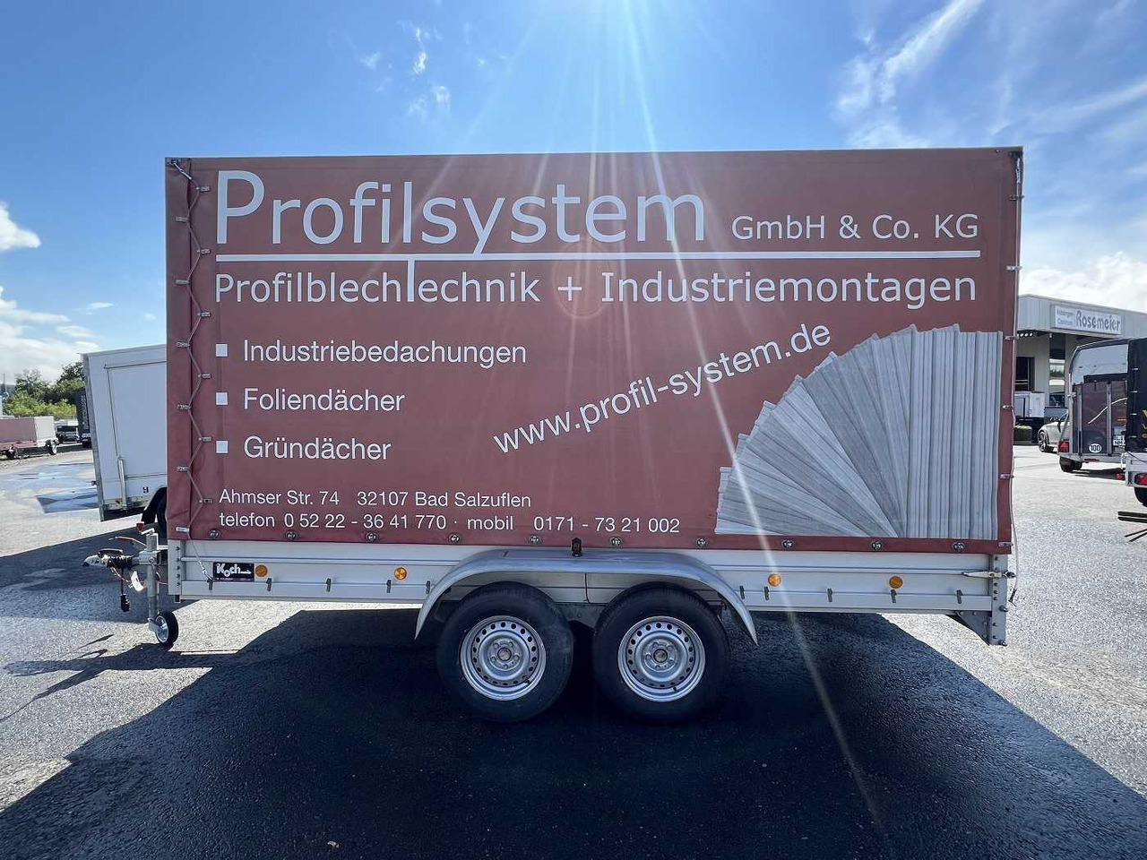 KOCH 10.26 mit Spriegel und Plane Kastenanhänger gebr - Тентованный прицеп: фото 4 KOCH 10.26 mit Spriegel und Plane Kastenanhänger gebr - Тентованный прицеп: фото 4