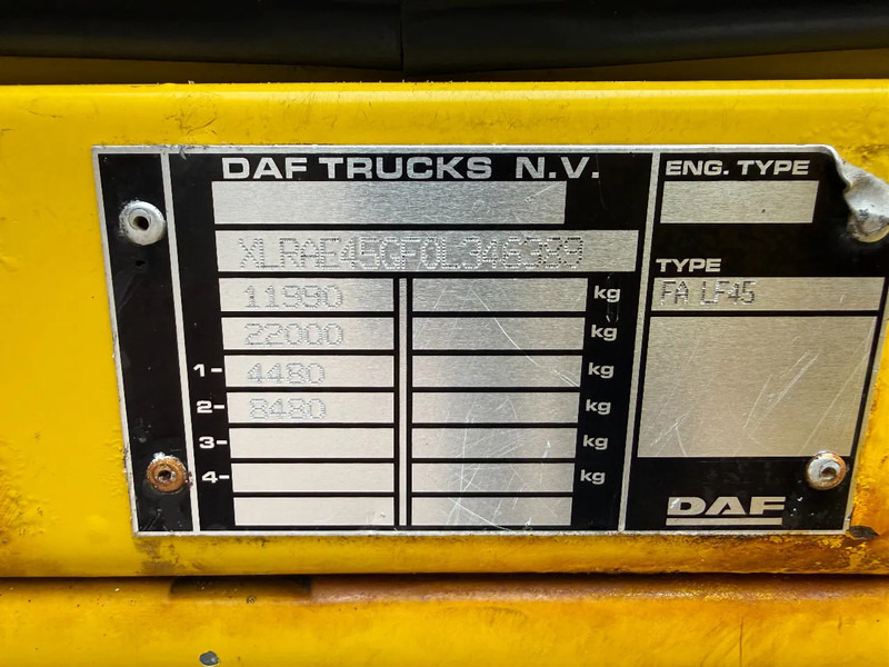 Автовоз DAF LF 45 LF45-220 Abschelppwagen Falkom mit Anhanger / Schiebeplateau / Brill / Winde / Top Zustand: фото 15