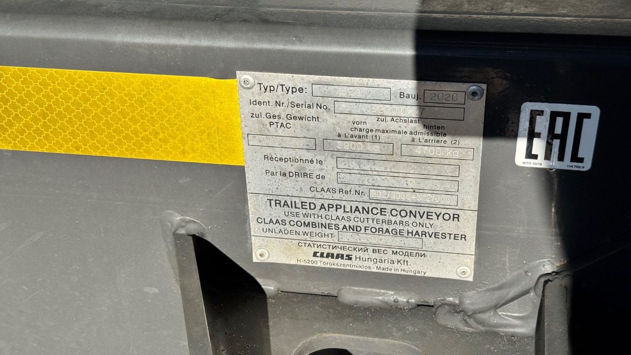 CLAAS VARIO 1080 Schneidwerkswagen - Зерноуборочный комбайн: фото 4 CLAAS VARIO 1080 Schneidwerkswagen - Зерноуборочный комбайн: фото 4