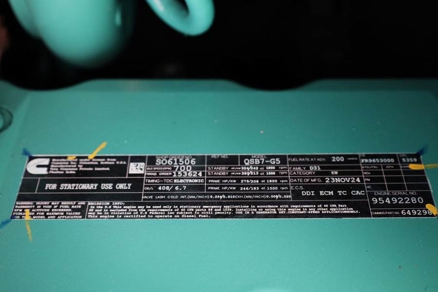 Cummins C220D5EQ Declaration of Conformity, Diesel, 220kVA - Электрогенератор: фото 5 Cummins C220D5EQ Declaration of Conformity, Diesel, 220kVA - Электрогенератор: фото 5