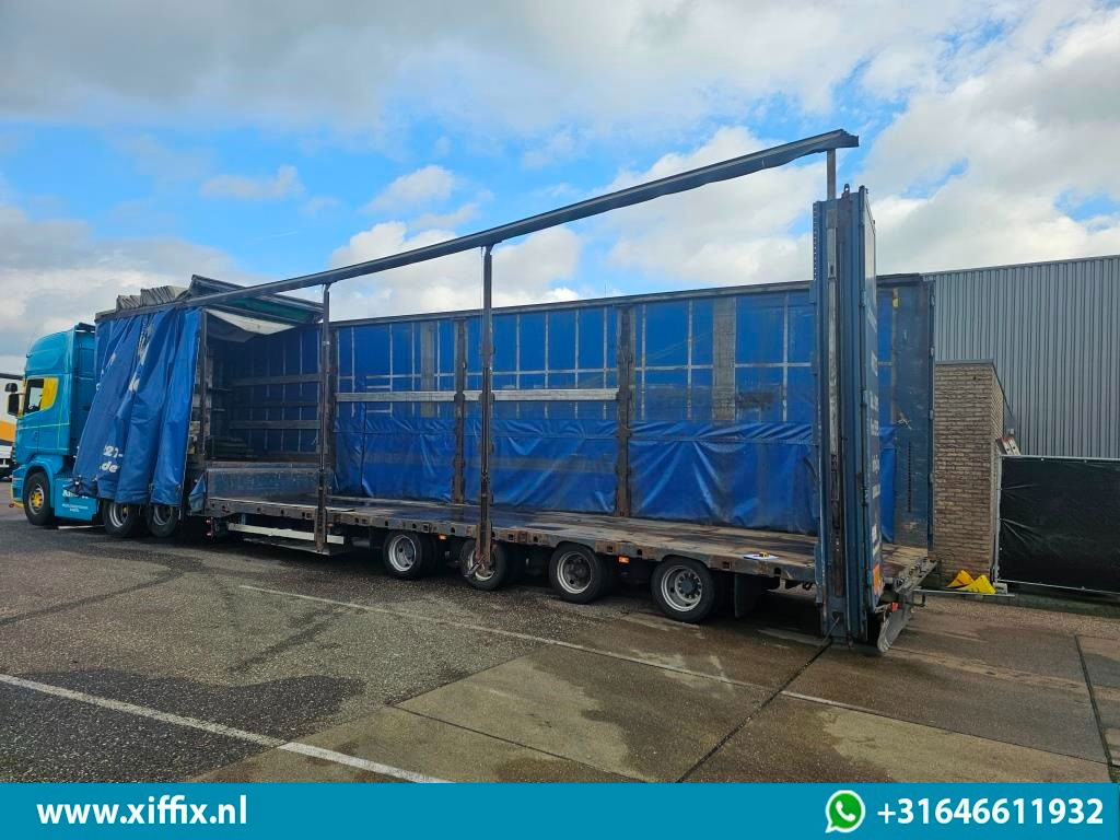 Низкорамный полуприцеп Dinkel 4-ass. Semi dieplader met elektrische huifopbouw / 2x naloop gestuurd: фото 14