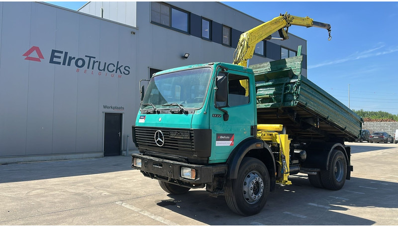 Mercedes-Benz SK 1722 (4X4 / LAMES / GRAND PONT / GRUE / TRES PROPRE / BIG HUB / STEEL SUSP. / V6) - Самосвал, Автоманипулятор: фото 1 Mercedes-Benz SK 1722 (4X4 / LAMES / GRAND PONT / GRUE / TRES PROPRE / BIG HUB / STEEL SUSP. / V6) - Самосвал, Автоманипулятор: фото 1