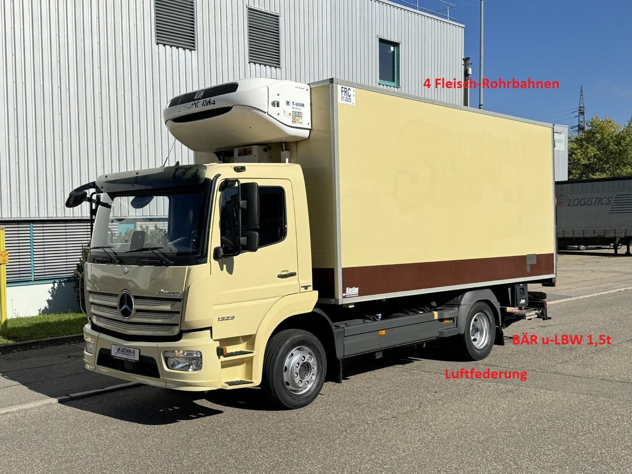 Mercedes-Benz Atego 1323L 4-Fleisch-Rohrbahnen TK T600R ATM - Рефрижератор: фото 1 Mercedes-Benz Atego 1323L 4-Fleisch-Rohrbahnen TK T600R ATM - Рефрижератор: фото 1