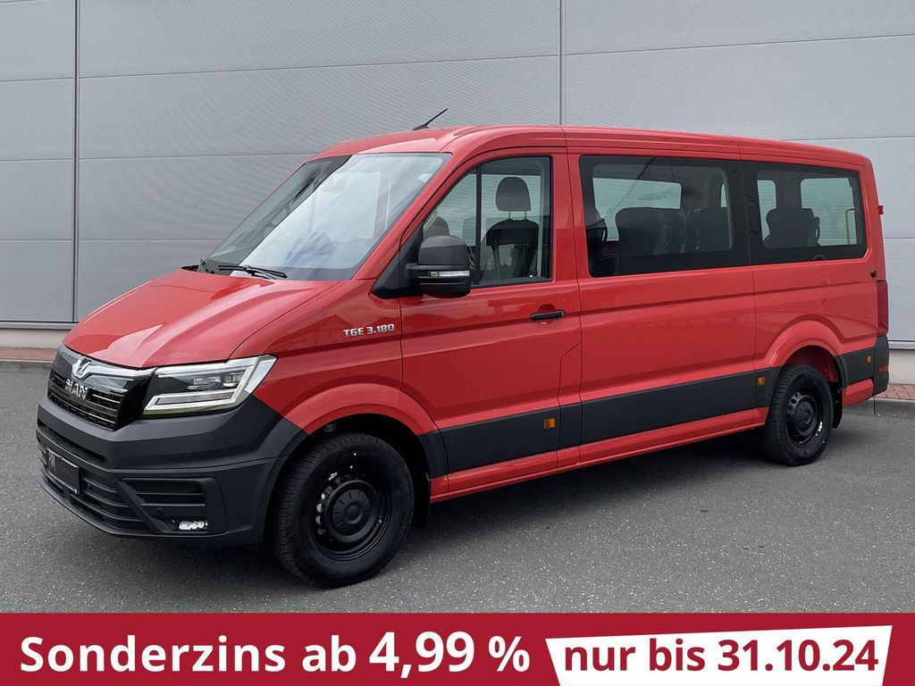 Микроавтобус, Пассажирский фургон MAN TGE 3.180 Kombi L3H2 FEUERWEHR TEMP LED PDC KAM: фото 1