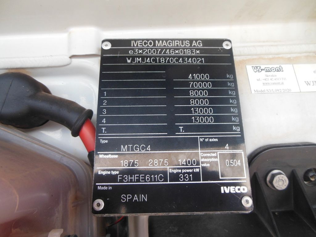 Самосвал Iveco TRAKKER AD410T45W, 8X8, BORDMATIC, AHK: фото 29 Самосвал Iveco TRAKKER AD410T45W, 8X8, BORDMATIC, AHK: фото 29