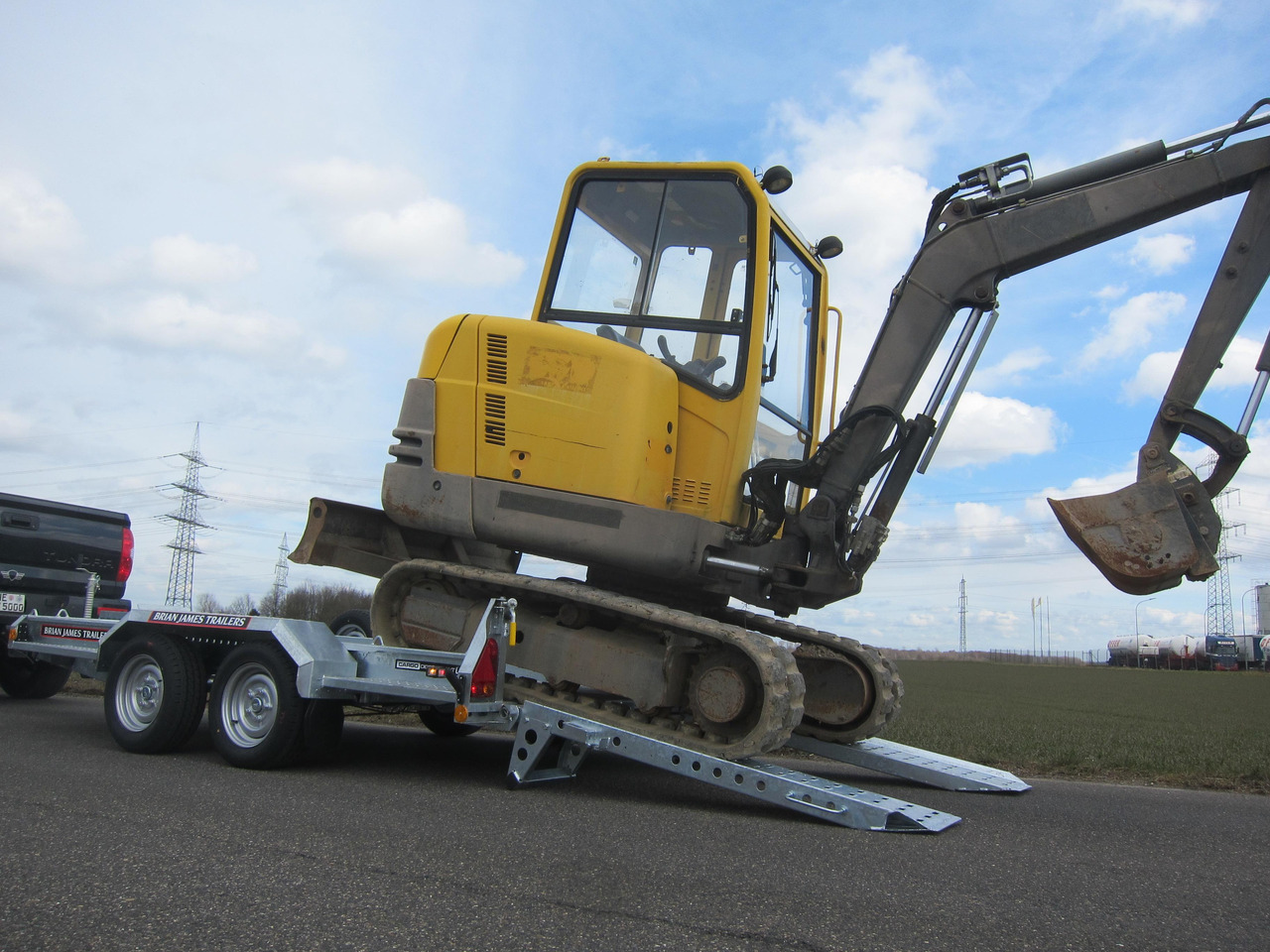 Brian James Digger Plant 543-3217-35 320x170cm Schaufelablage Rampen Reserverad 3500kg - Прицеп для спецтехники: фото 2 Brian James Digger Plant 543-3217-35 320x170cm Schaufelablage Rampen Reserverad 3500kg - Прицеп для спецтехники: фото 2