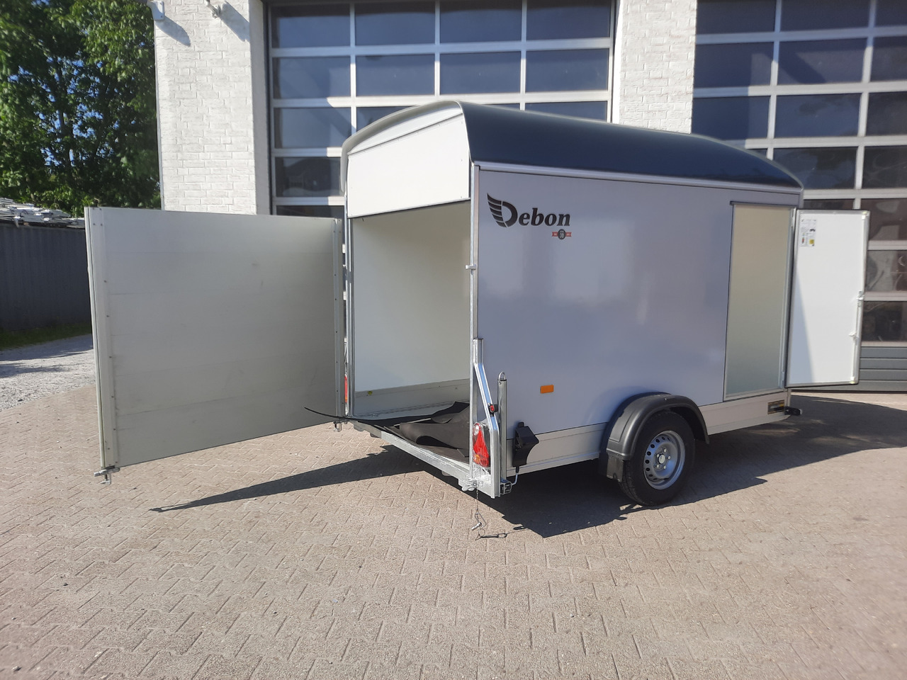 Прицеп для легкового автомобиля Cargo Roadster 400 312x164x184cm Sandwich Poly irongrey Seitentür Pullman 1300kg: фото 9