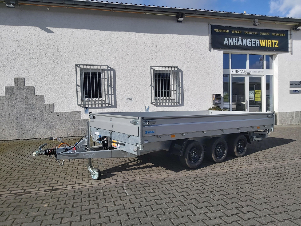 Hapert COBALT HM-3 405x200x30cm Ferro Elektro + NHP Rampen Heckstützen Tridem 3500kg Abverkauf - Самосвальный прицеп: фото 2 Hapert COBALT HM-3 405x200x30cm Ferro Elektro + NHP Rampen Heckstützen Tridem 3500kg Abverkauf - Самосвальный прицеп: фото 2