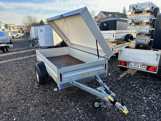 Humbaur HA 132513 mit KV und Holz-Alu Deckel, 1300 kg, 2510 x 1310 x 550mm - Прицеп для легкового автомобиля: фото 1 Humbaur HA 132513 mit KV und Holz-Alu Deckel, 1300 kg, 2510 x 1310 x 550mm - Прицеп для легкового автомобиля: фото 1