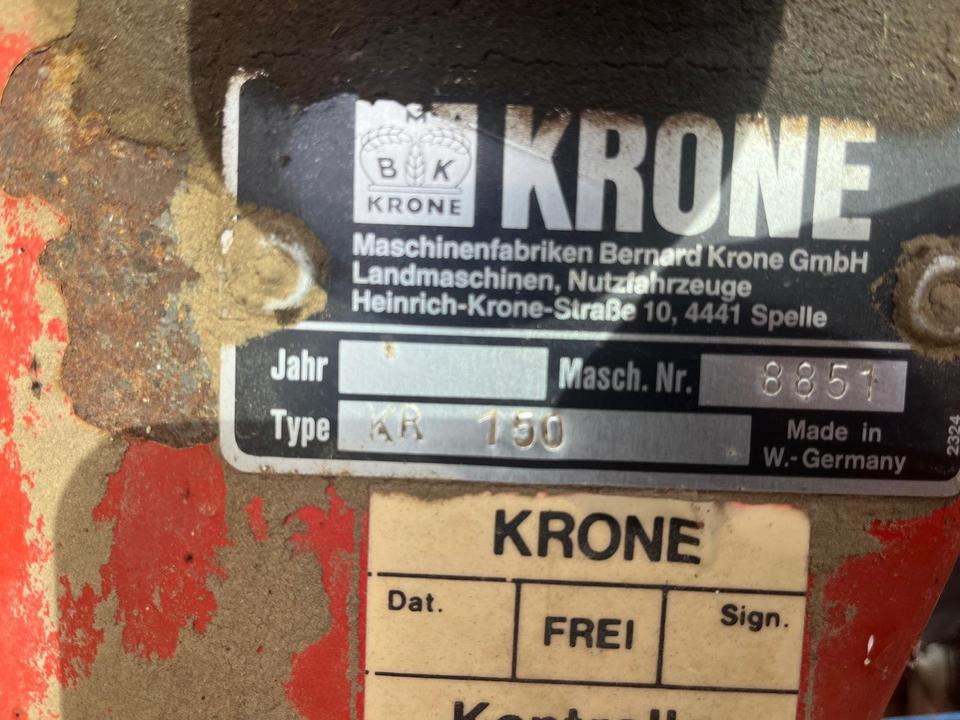 Krone Rundballenpresse KR 150 Garnbindung - Пресс-подборщик рулонный: фото 5 Krone Rundballenpresse KR 150 Garnbindung - Пресс-подборщик рулонный: фото 5