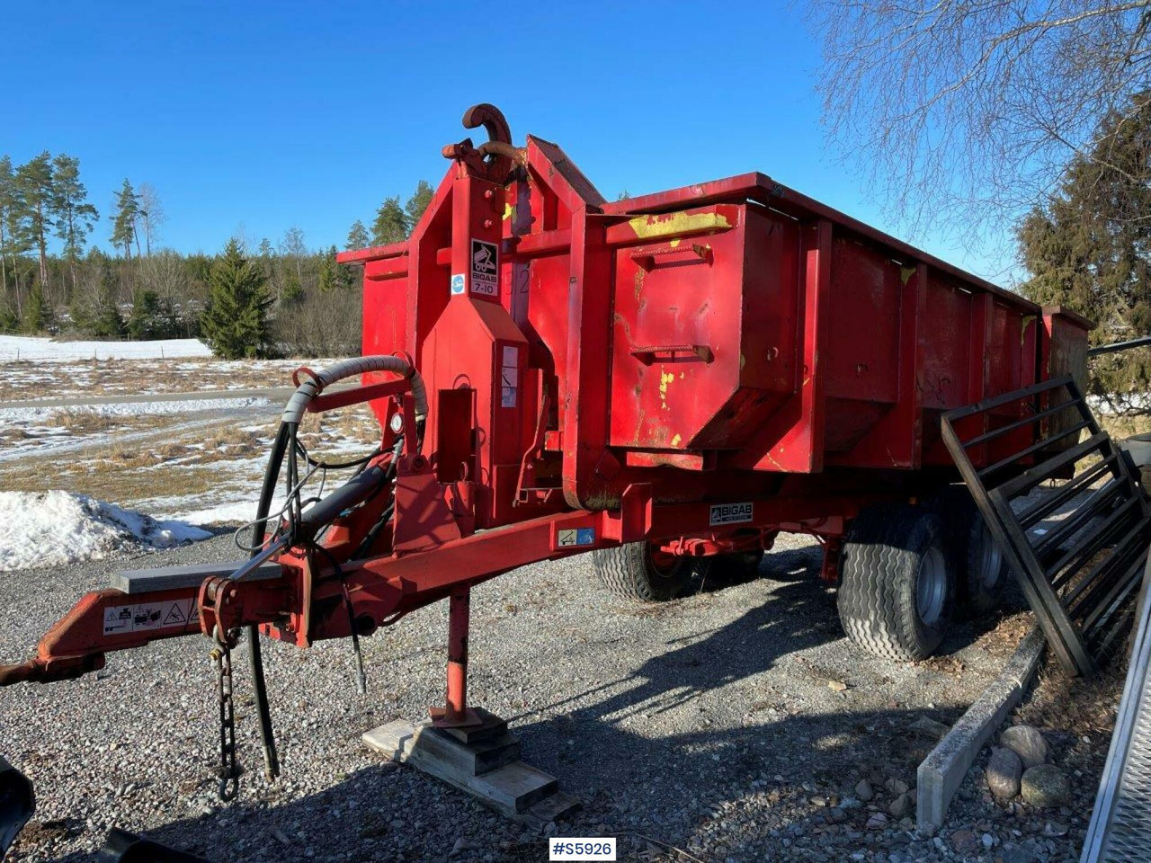 Bigab 7-10 hook truck trailer with flat - Прицеп мультилифт/ Бункеровоз: фото 1 Bigab 7-10 hook truck trailer with flat - Прицеп мультилифт/ Бункеровоз: фото 1