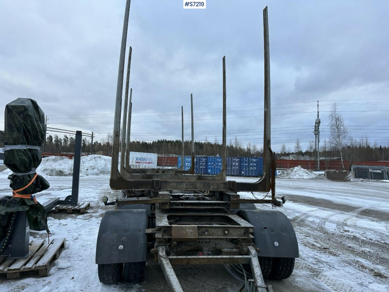 Прицеп лесовоз Logging trailer 5-axles, Parator SV 18-24: фото 8