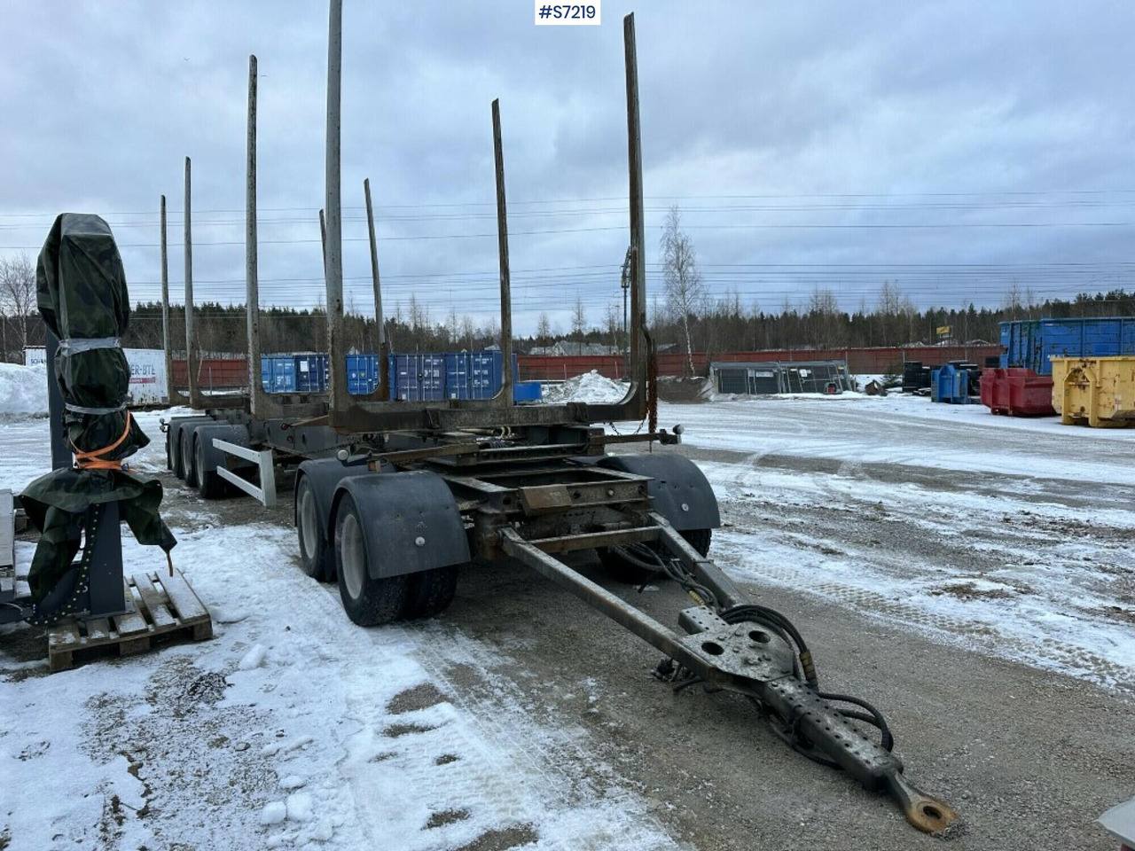 Прицеп лесовоз Logging trailer 5-axles, Parator SV 18-24: фото 7