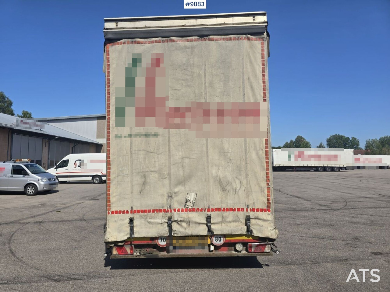 Täckt Maskintrailer - Тентованный полуприцеп: фото 3 Täckt Maskintrailer - Тентованный полуприцеп: фото 3