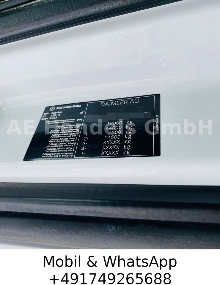 Тягач Mercedes-Benz Actros IV 1851 BL 4x4 HAD*Retarder/Hydr./ACC/LDW: фото 10