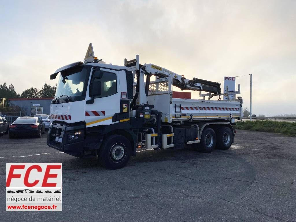 Renault C430 Dti11-Palfinger PK19.001/Tri-Benne endommagé - Самосвал: фото 1 Renault C430 Dti11-Palfinger PK19.001/Tri-Benne endommagé - Самосвал: фото 1
