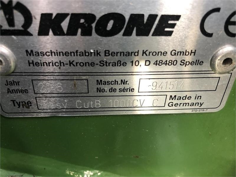 Krone EasyCut B 1000 CV - Комбайн: фото 5 Krone EasyCut B 1000 CV - Комбайн: фото 5