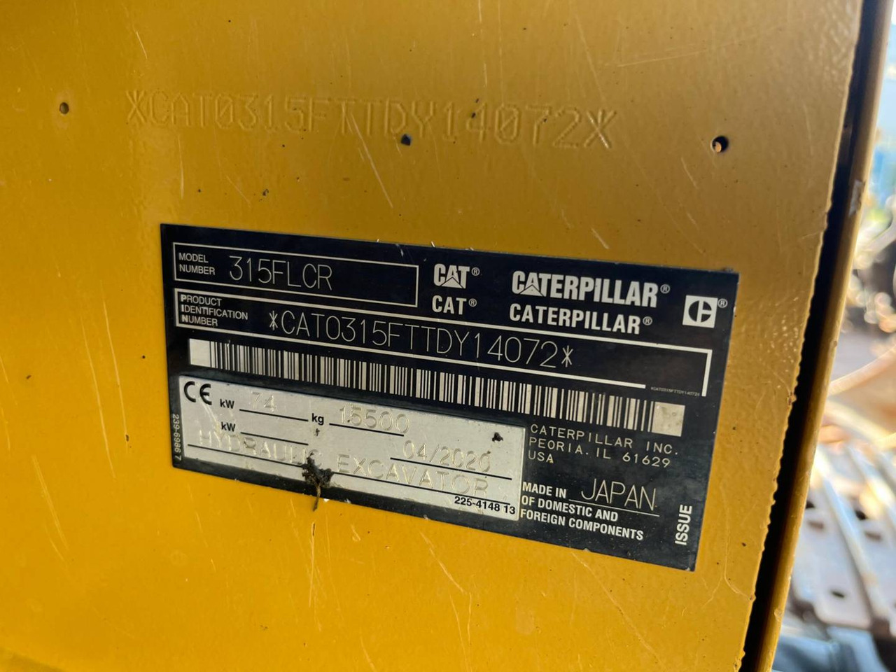 CAT 315FLCR - Гусеничный экскаватор: фото 5 CAT 315FLCR - Гусеничный экскаватор: фото 5