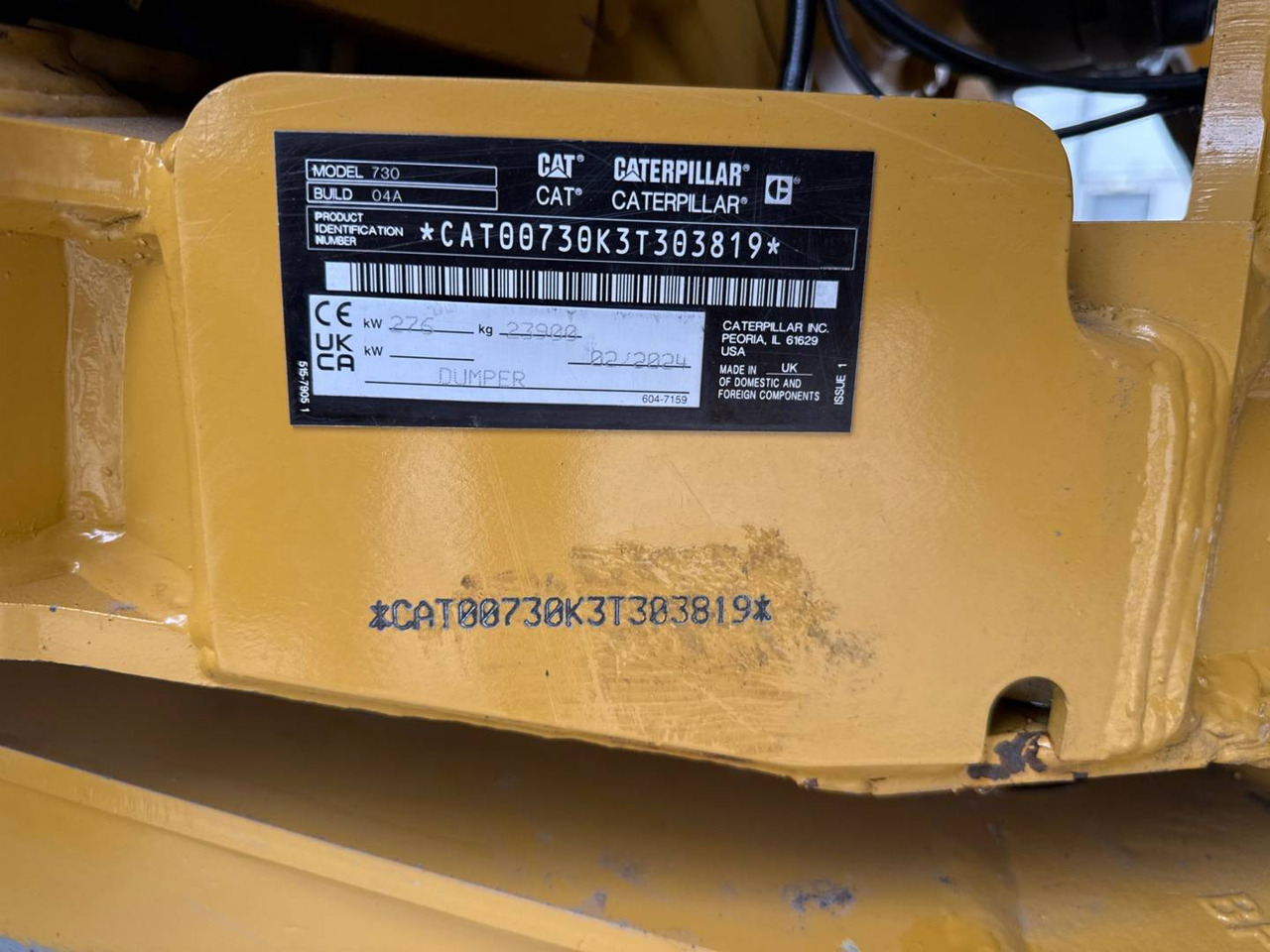 Сочленённый самосвал CAT 730: фото 7 Сочленённый самосвал CAT 730: фото 7