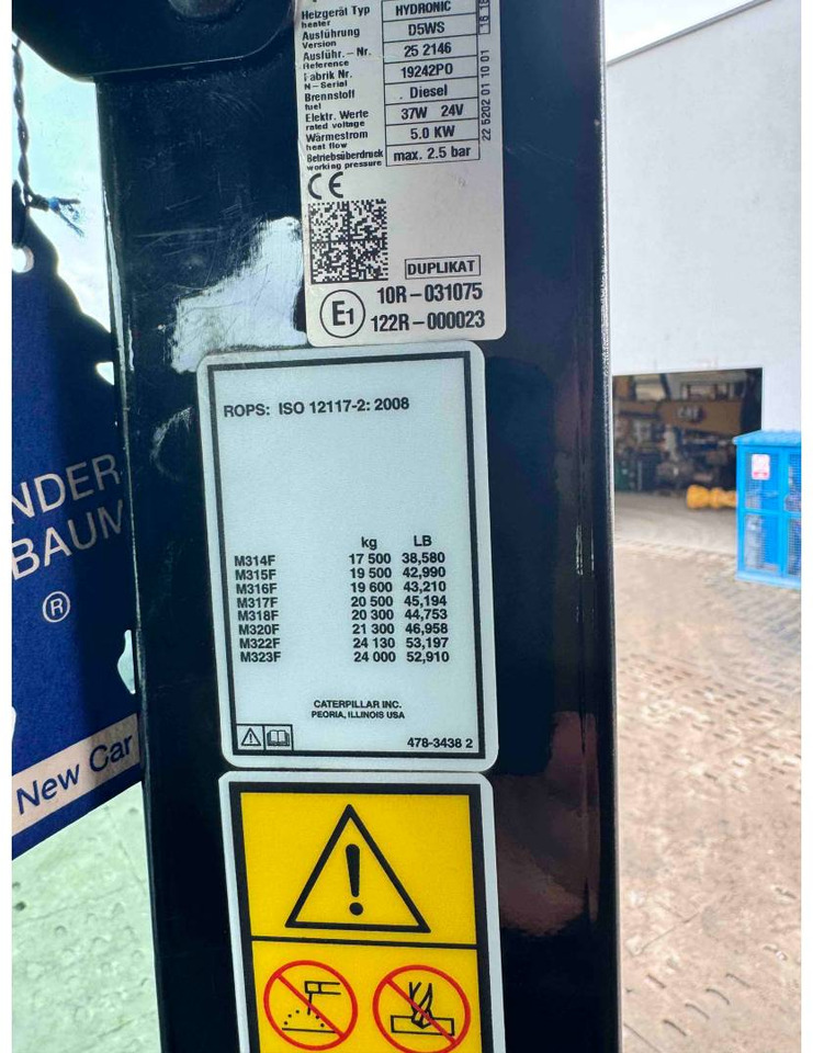 CAT M314F в лизинг CAT M314F: фото 23