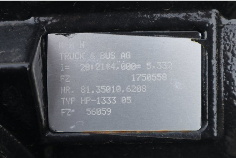 MAN HP-1333-05 28/21 x4.00 - Задняя ось для Грузовиков: фото 3 MAN HP-1333-05 28/21 x4.00 - Задняя ось для Грузовиков: фото 3