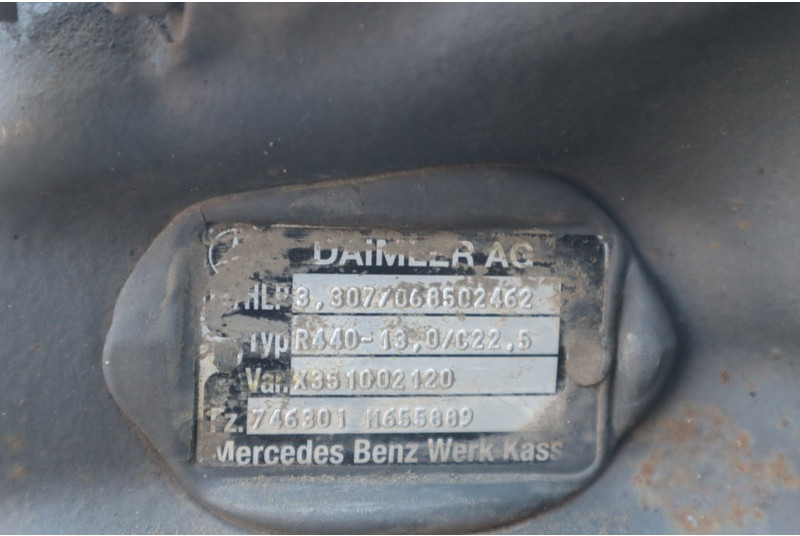 Mercedes-Benz R440-13A/C22.5 43/13 - Задняя ось для Грузовиков: фото 4 Mercedes-Benz R440-13A/C22.5 43/13 - Задняя ось для Грузовиков: фото 4