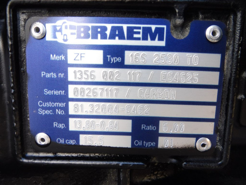 ZF 16S2530TO RM CARBON - Коробка передач для Грузовиков: фото 5 ZF 16S2530TO RM CARBON - Коробка передач для Грузовиков: фото 5