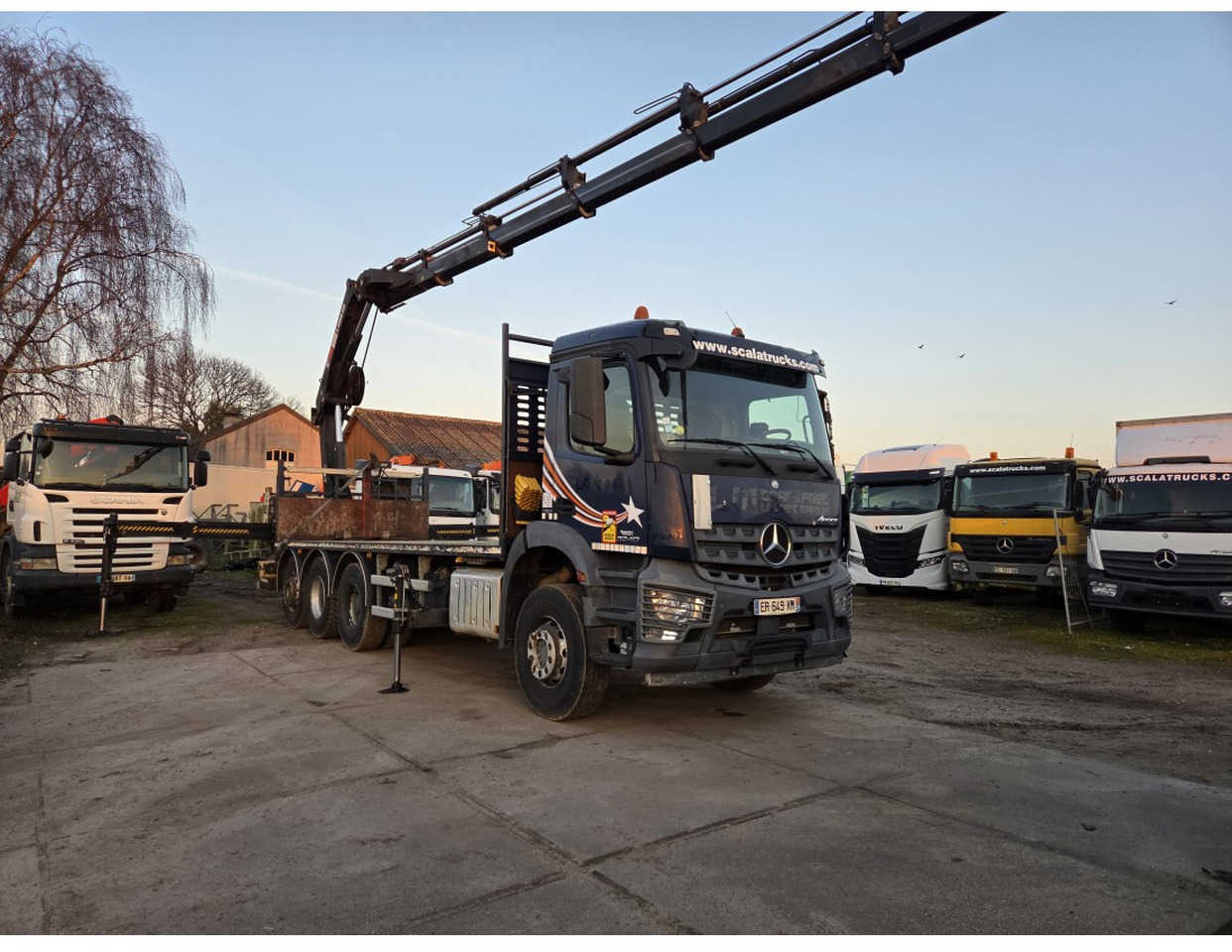 Mercedes Arocs 3240 8x4 Open Truck Crane HIAB X-HIDUO 258 E-7 7 extensions - Грузовик бортовой/ Платформа, Автоманипулятор: фото 3 Mercedes Arocs 3240 8x4 Open Truck Crane HIAB X-HIDUO 258 E-7 7 extensions - Грузовик бортовой/ Платформа, Автоманипулятор: фото 3