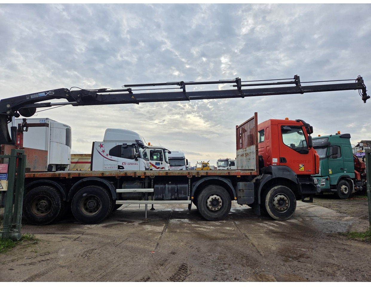 Renault Kerax 430 8X4 Flatbed Crane HIAB 211EP 21 ton 4 Extensions - Грузовик бортовой/ Платформа, Автоманипулятор: фото 3 Renault Kerax 430 8X4 Flatbed Crane HIAB 211EP 21 ton 4 Extensions - Грузовик бортовой/ Платформа, Автоманипулятор: фото 3