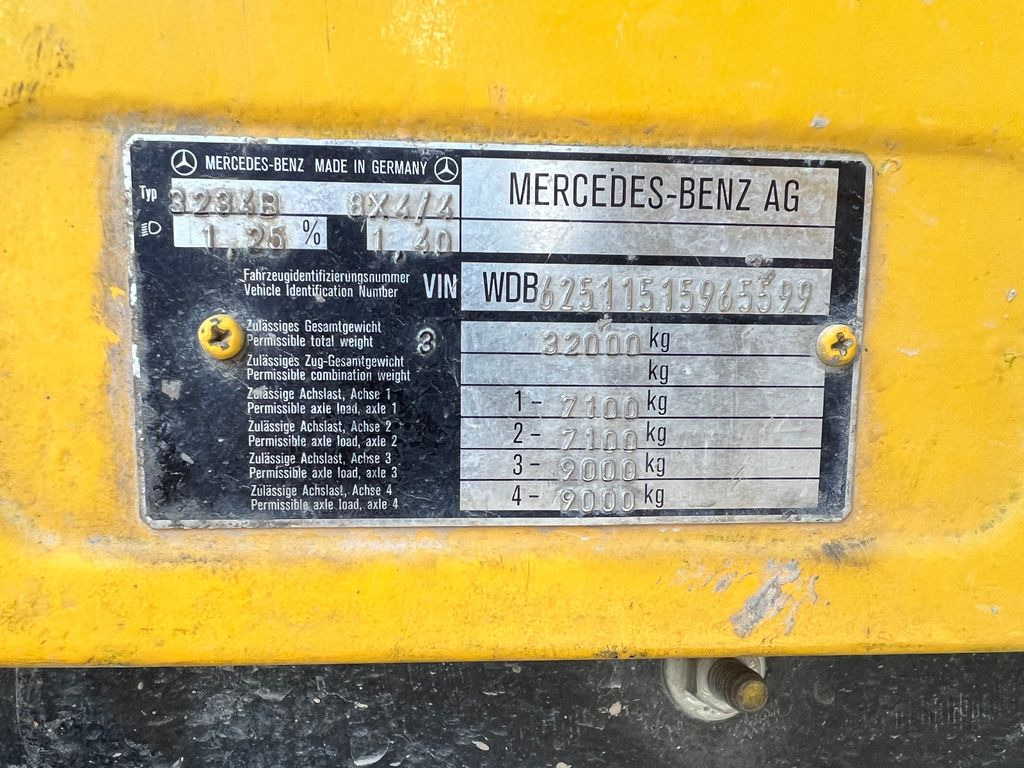Автобетононасос Mercedes-Benz 3234B 8x4, E1, PUMI, Putzmeister 21m: фото 12