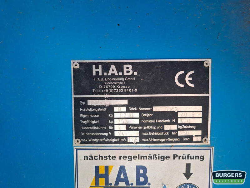Телескопический подъемник HAB TR 16 J D: фото 6