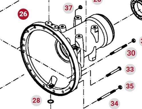 Fendt 414 415 Vario Obudowa Tylnej Osi Zwolnicy 404150150010 - Бортовой редуктор для Сельскохозяйственной техники: фото 1 Fendt 414 415 Vario Obudowa Tylnej Osi Zwolnicy 404150150010 - Бортовой редуктор для Сельскохозяйственной техники: фото 1