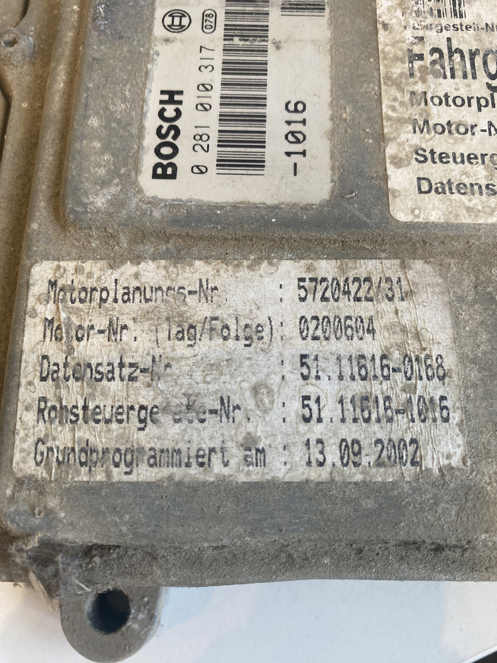 Fendt 930 - sterownik moduł silnika Bosch 0281010317 - Блок управления для Сельскохозяйственной техники: фото 3 Fendt 930 - sterownik moduł silnika Bosch 0281010317 - Блок управления для Сельскохозяйственной техники: фото 3