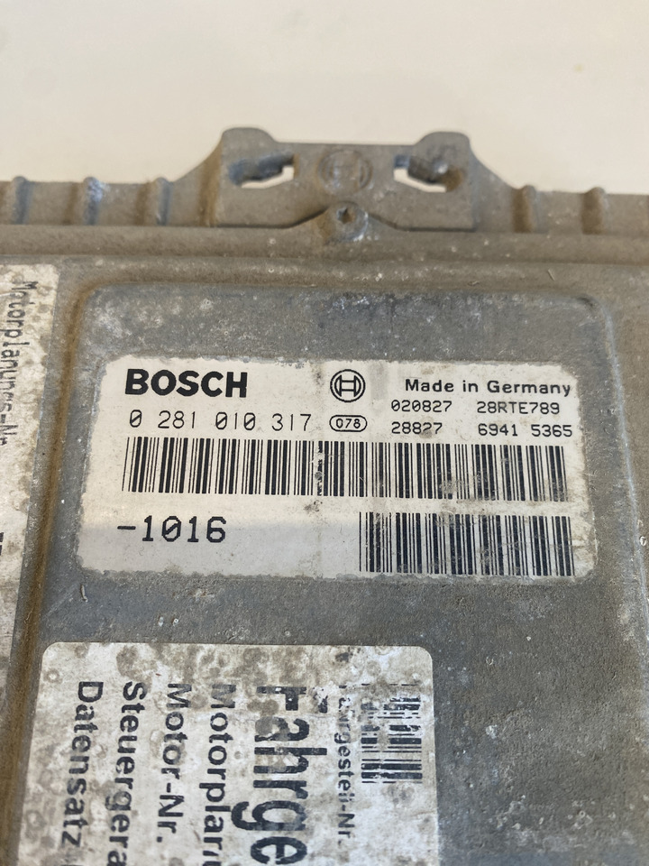 Fendt 930 - sterownik moduł silnika Bosch 0281010317 - Блок управления для Сельскохозяйственной техники: фото 1 Fendt 930 - sterownik moduł silnika Bosch 0281010317 - Блок управления для Сельскохозяйственной техники: фото 1