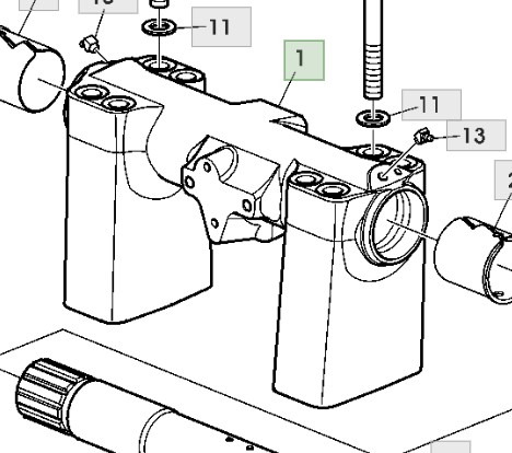 John Deere 6630 Podpora Tylnego Podnośnika L169399 - Рама/ Шасси для Сельскохозяйственной техники: фото 1 John Deere 6630 Podpora Tylnego Podnośnika L169399 - Рама/ Шасси для Сельскохозяйственной техники: фото 1