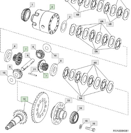 John Deere 7830 Atak Wałek Zębaty Dyferencjał Obudowa Przekładnia RE576716 R130753 R237713 R130754 - Дифференциал для Сельскохозяйственной техники: фото 1 John Deere 7830 Atak Wałek Zębaty Dyferencjał Obudowa Przekładnia RE576716 R130753 R237713 R130754 - Дифференциал для Сельскохозяйственной техники: фото 1