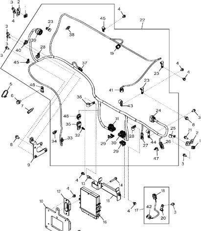 John Deere 9470RX - Wiązka przewodów DZ102216 (Silnik) - Кабели/ Провода для Сельскохозяйственной техники: фото 1 John Deere 9470RX - Wiązka przewodów DZ102216 (Silnik) - Кабели/ Провода для Сельскохозяйственной техники: фото 1