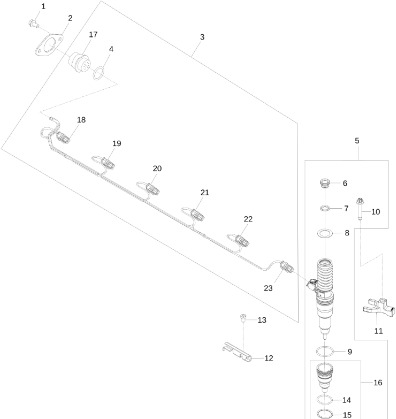 John Deere 9470RX - Zespół wtryskiwacza elektr. DZ121294 (Silnik) - Распределитель впрыска для Тракторов: фото 1 John Deere 9470RX - Zespół wtryskiwacza elektr. DZ121294 (Silnik) - Распределитель впрыска для Тракторов: фото 1